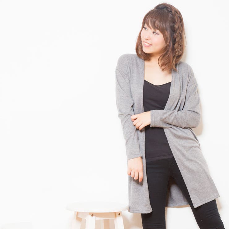 無地ロングトッパー | Amulet | 詳細画像1 