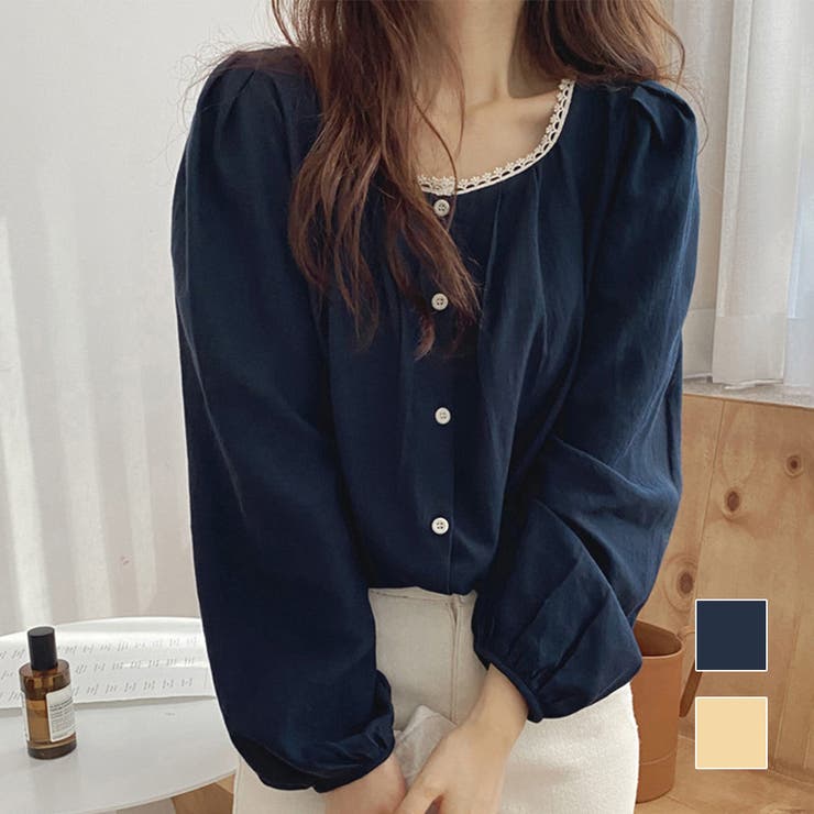 ネックレースブラウス レディース トップス | Dewlily | 詳細画像1 