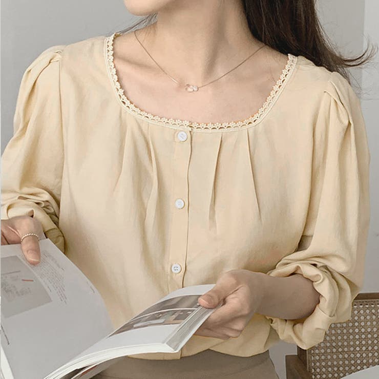 ネックレースブラウス レディース トップス | Dewlily | 詳細画像2 