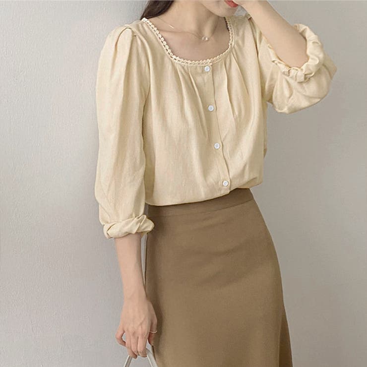 ネックレースブラウス レディース トップス | Dewlily | 詳細画像4 