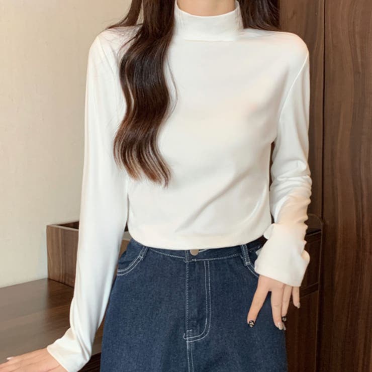 ハイネックトップス シャツ レディース | Dewlily | 詳細画像3 