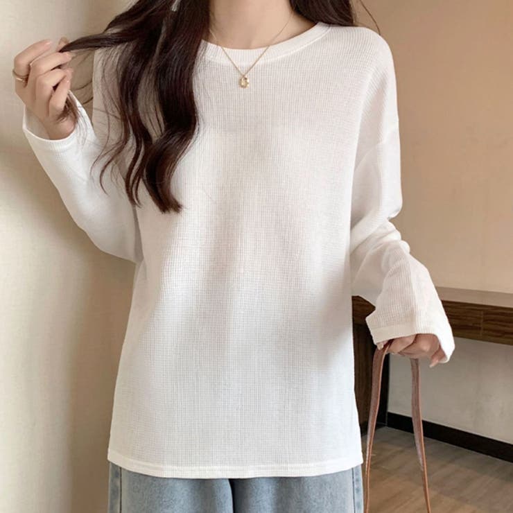 ラウンドネックトップス レディース トップス | Dewlily | 詳細画像3 