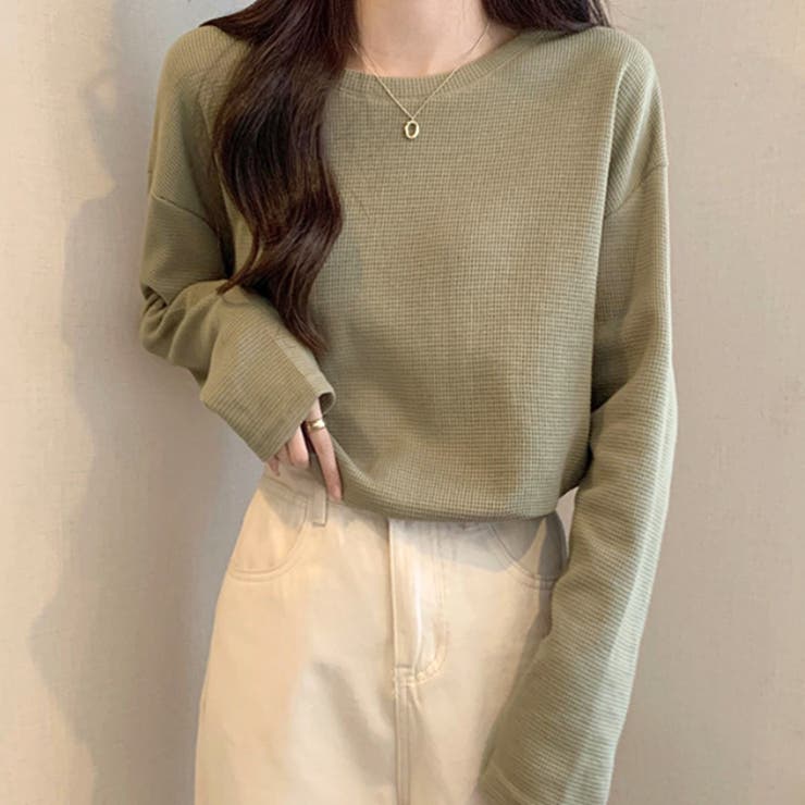 ラウンドネックトップス レディース トップス | Dewlily | 詳細画像4 