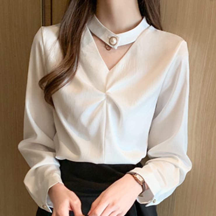 チョーカーデザインブラウス レディース トップス | Dewlily | 詳細画像10 