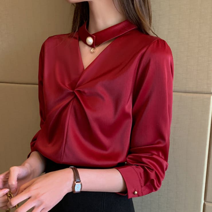 チョーカーデザインブラウス レディース トップス | Dewlily | 詳細画像15 