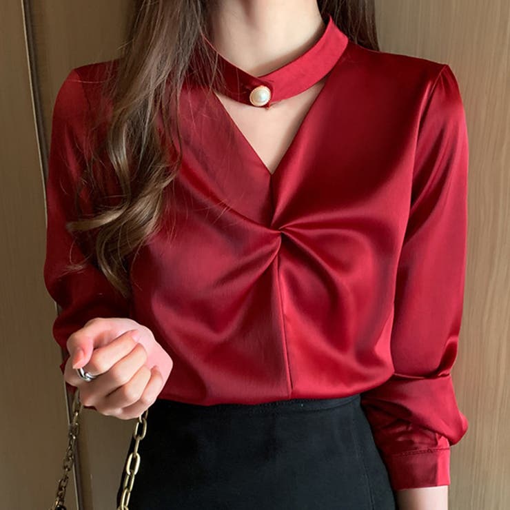 チョーカーデザインブラウス レディース トップス | Dewlily | 詳細画像7 