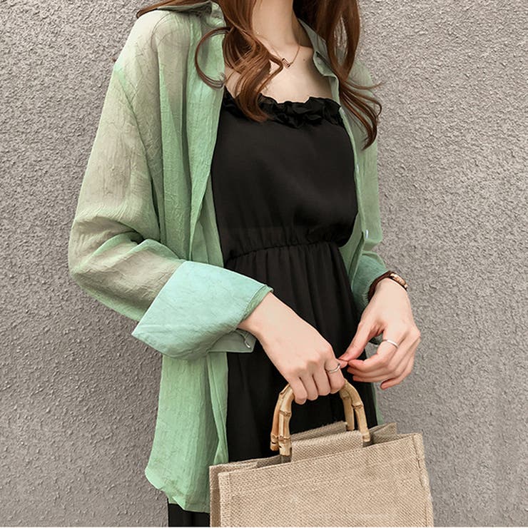 シアー長袖シャツ レディース トップス | Dewlily | 詳細画像12 