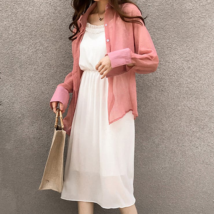 シアー長袖シャツ レディース トップス | Dewlily | 詳細画像14 