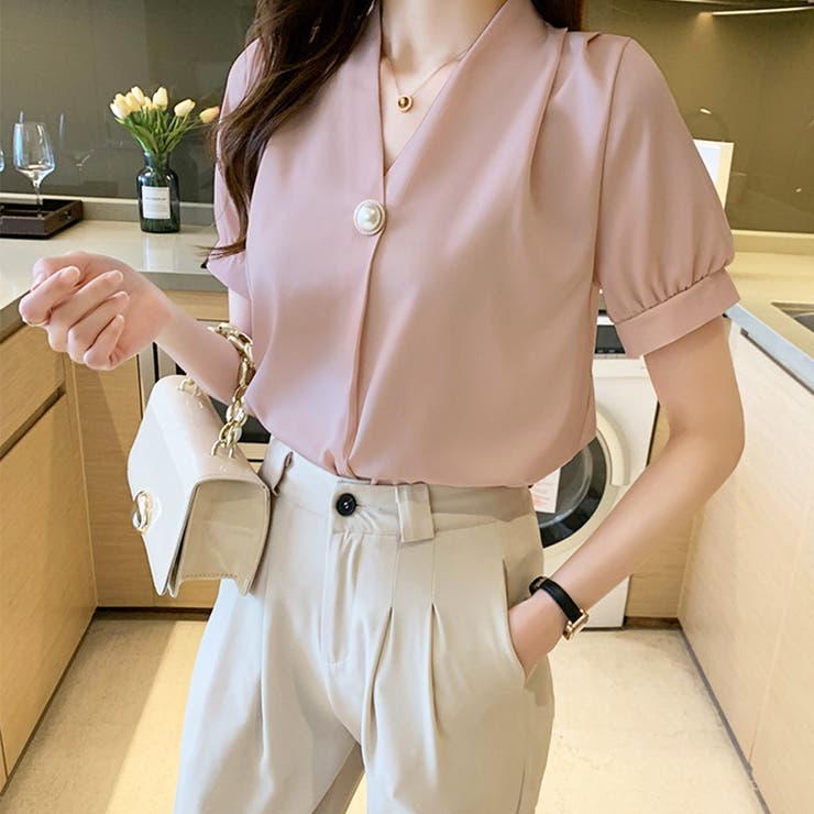 Vネックブラウス レディース トップス | Dewlily | 詳細画像2 