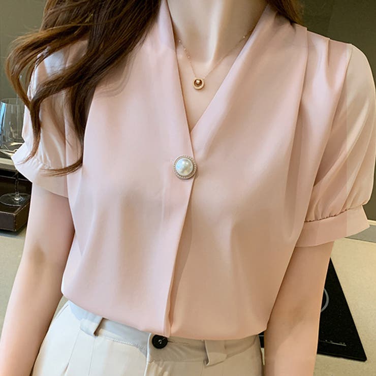 Vネックブラウス レディース トップス | Dewlily | 詳細画像4 