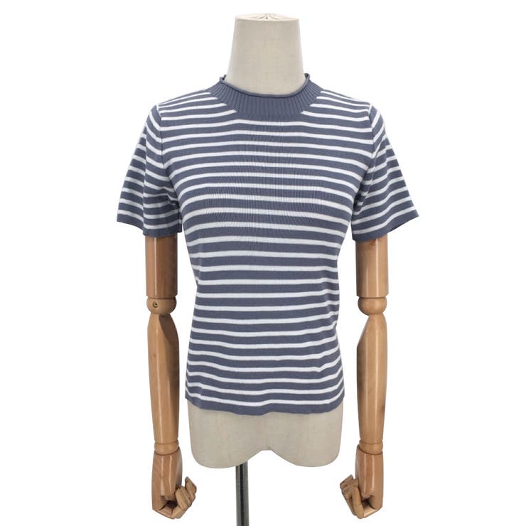 ボーダー半袖ニットソー レディース トップス春服 | Dewlily | 詳細画像18 