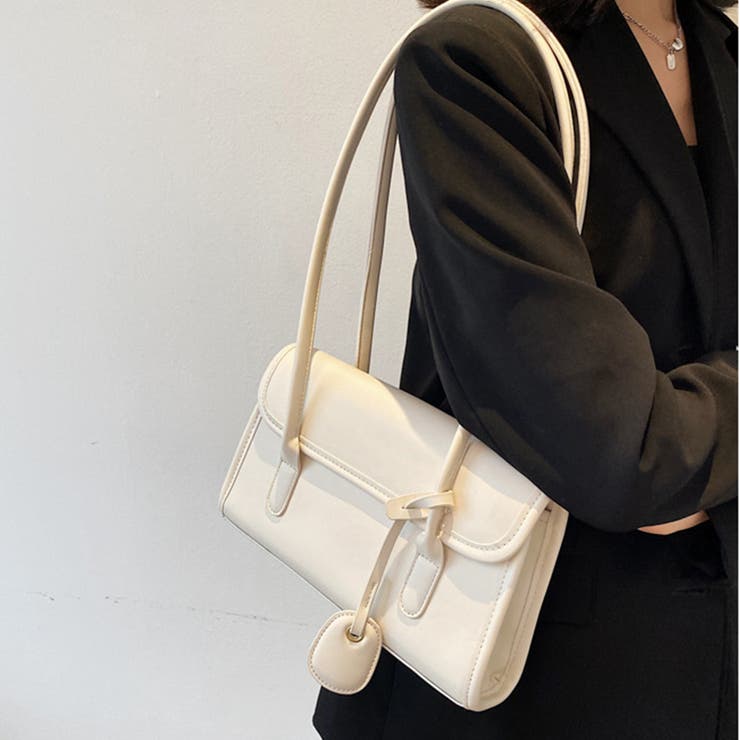 スクエアデザインショルダーバッグ レディース 無地 | Dewlily | 詳細画像10 