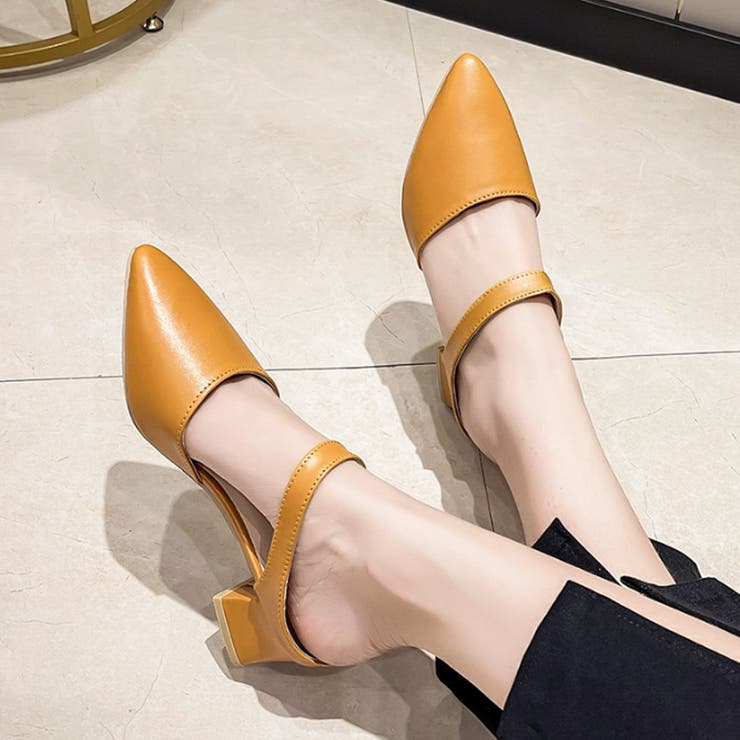 オレンジ | ポインテッドトゥハイヒール レディース パンプス | Dewlily