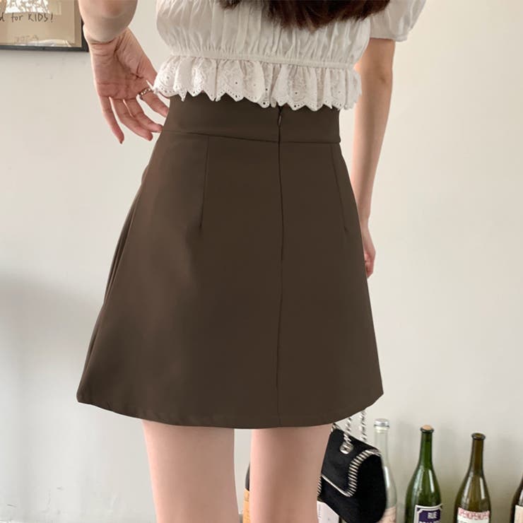 プリーツミニスカート レディース 無地 | Dewlily | 詳細画像10 