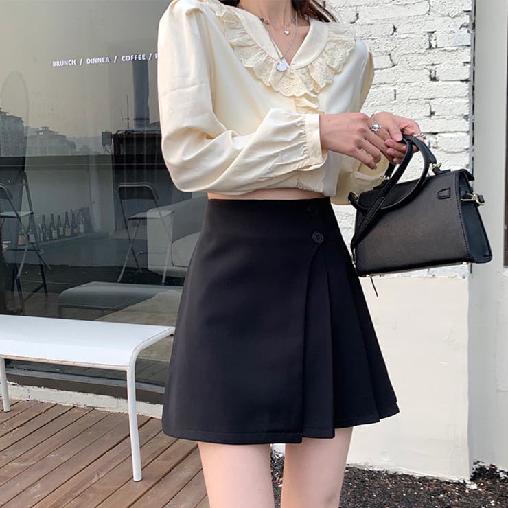 プリーツミニスカート レディース 無地 | Dewlily | 詳細画像12 