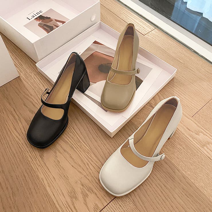 チャンキーヒールパンプス レディース シューズ | Dewlily | 詳細画像15 