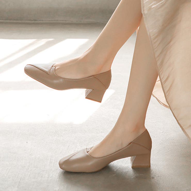 ベージュ | シンプルデザインパンプス レディース シューズ | Dewlily