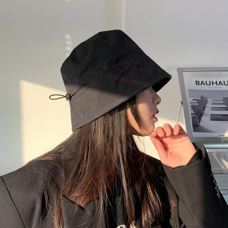 シンプル無地バケットハット 韓国ファッション 10代 | Dewlily | 詳細画像4 