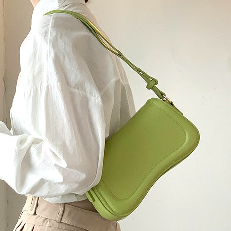 グリーン | フラップショルダーバッグ 韓国ファッション 10代 | Dewlily