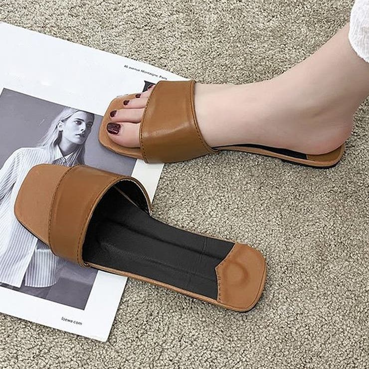 フラットミュールサンダル 韓国ファッション 10代 | Dewlily | 詳細画像12 