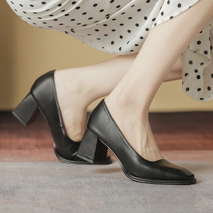 シンプルパンプスヒール 韓国ファッション 10代 | Dewlily | 詳細画像11 