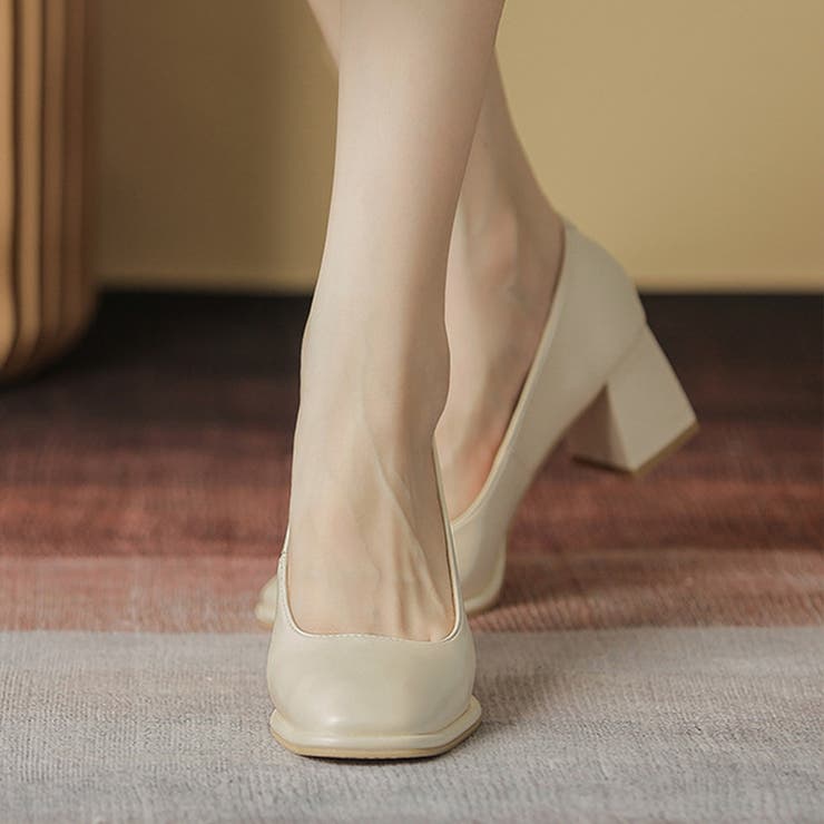 シンプルパンプスヒール 韓国ファッション 10代 | Dewlily | 詳細画像8 