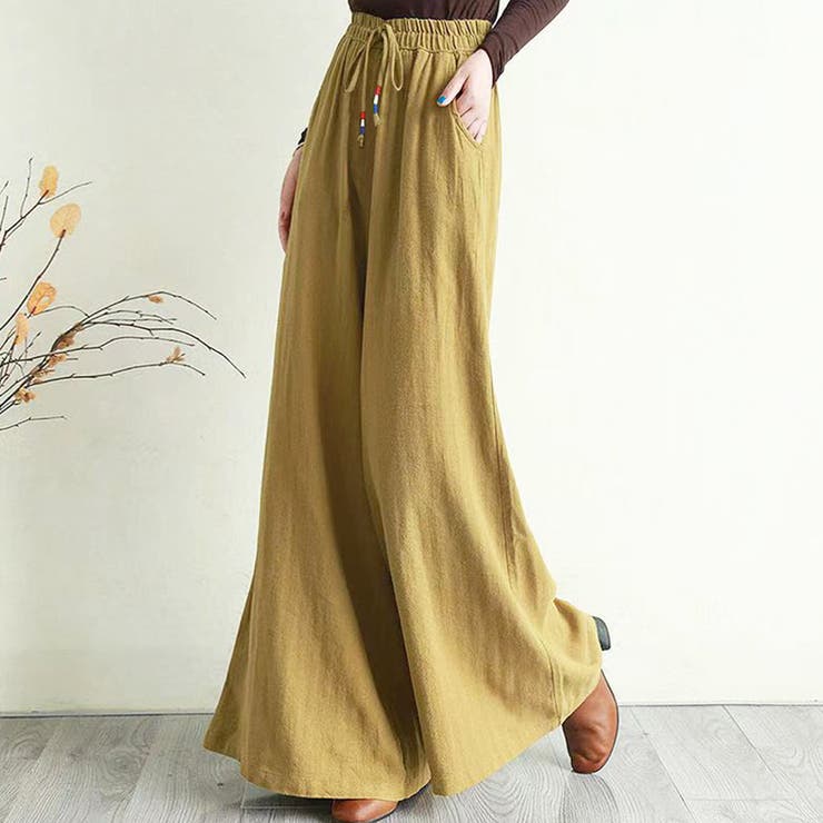 カジュアルワイドパンツ レディース ボトムス | Dewlily | 詳細画像10 