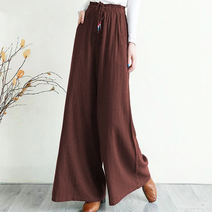 カジュアルワイドパンツ レディース ボトムス | Dewlily | 詳細画像12 