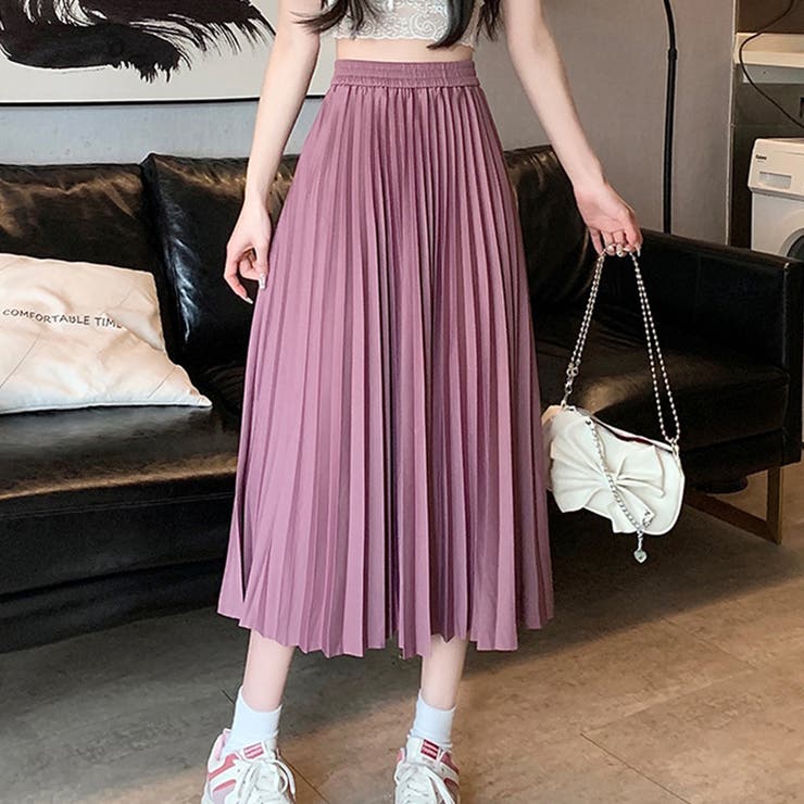 プリーツロングスカート レディース ボトムス | Dewlily | 詳細画像14 