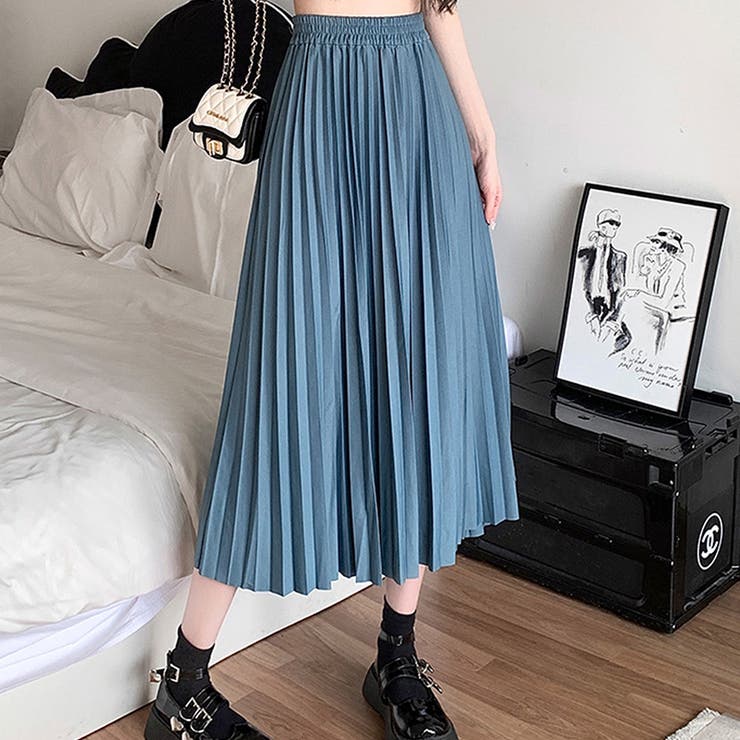 プリーツロングスカート レディース ボトムス | Dewlily | 詳細画像3 