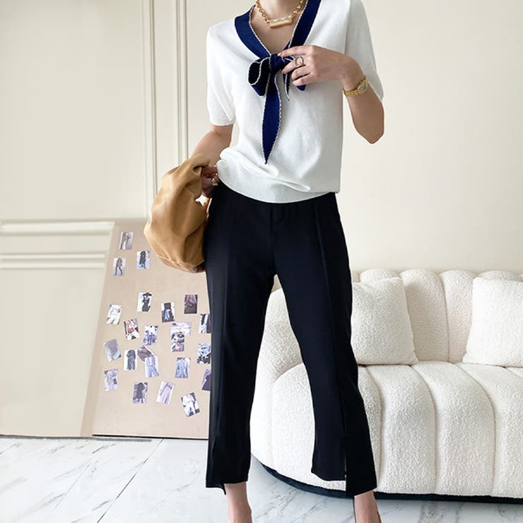 リボンサマーニット 韓国ファッション 10代 | Dewlily | 詳細画像12 