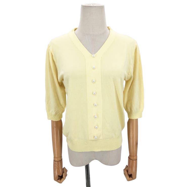 フェイクパールVネックニット 韓国ファッション 10代 | Dewlily | 詳細画像20 