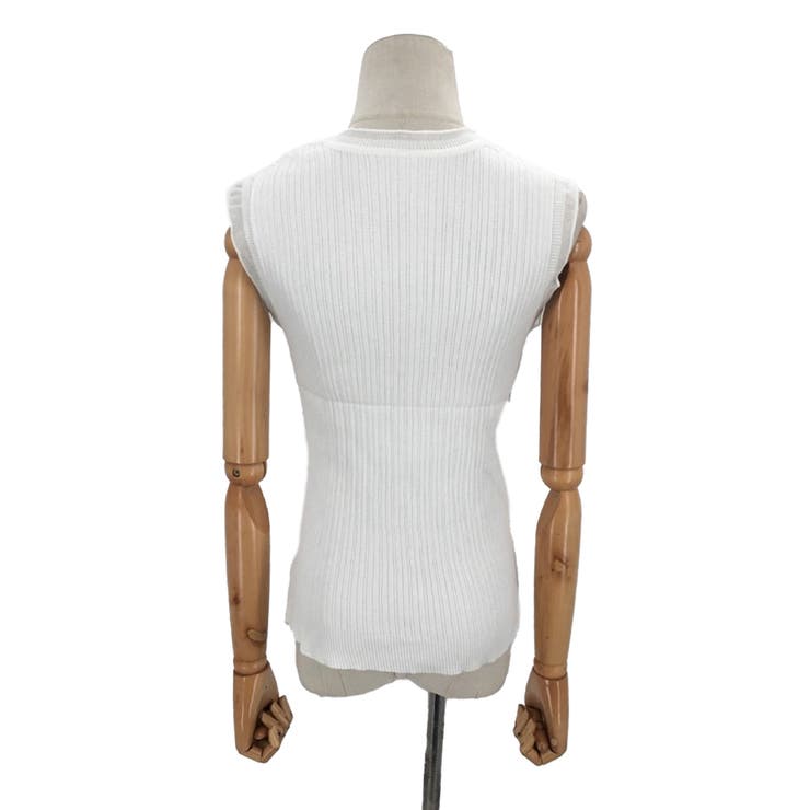 シアーフレンチノースリーブニット 韓国ファッション 10代 | Dewlily | 詳細画像19 