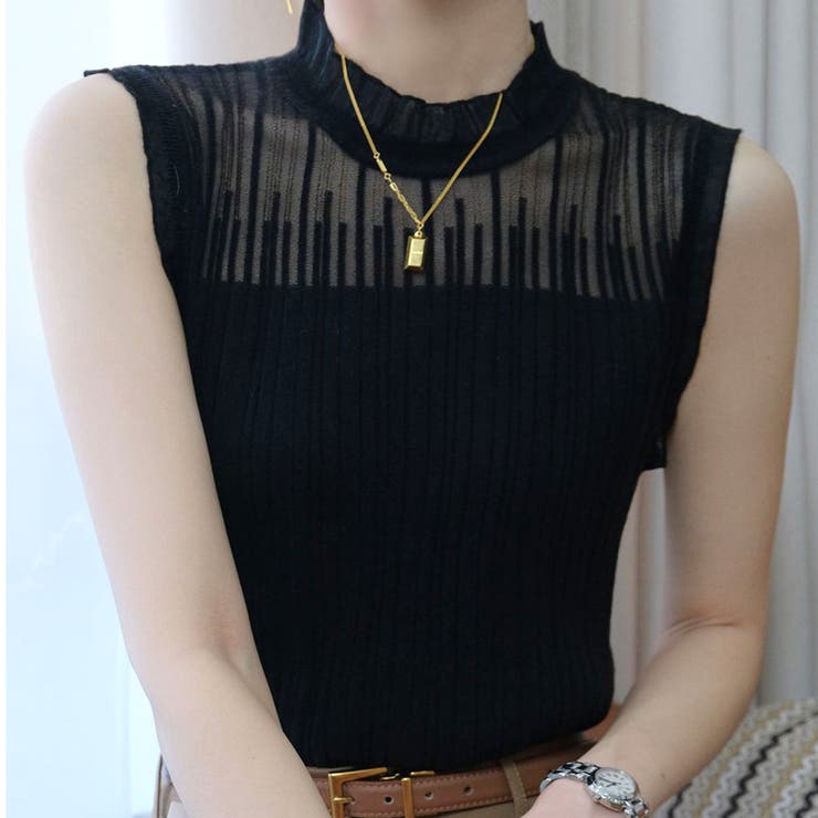 ルコック　韓国　ノースリーブニット　Mサイズ ルコック 韓国 ノースリーブニット Mサイズ ノースリーブサマー