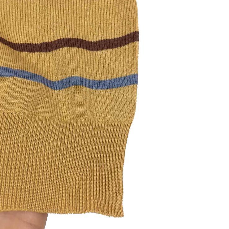 カラーボーダー半袖ニット 韓国ファッション 10代 | Dewlily | 詳細画像20 