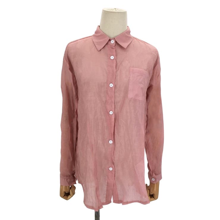 シアーシャツブラウス 韓国ファッション 10代 | Dewlily | 詳細画像17 