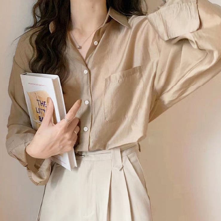 シアーシャツブラウス 韓国ファッション 10代 | Dewlily | 詳細画像4 