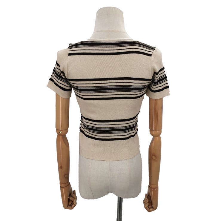 スクエアネック半袖ニット 韓国ファッション 10代 | Dewlily | 詳細画像19 