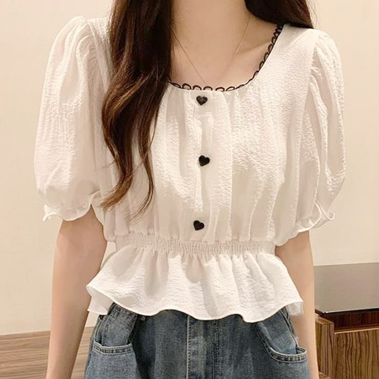韓国 freckle seoul rose cropped blouseブラウス 韓国 freckle seoul rose cropped blouseブラウス - メルカリ