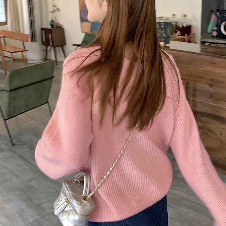 ワンショルダーニット 秋 冬[品番：AMSW1777722]｜Dewlily（デュー