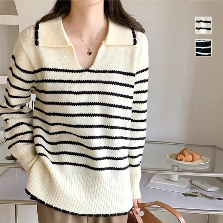 ニットチュニック 秋 冬 | Dewlily | 詳細画像1 