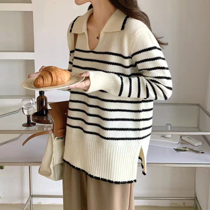 ニットチュニック 秋 冬 | Dewlily | 詳細画像10 