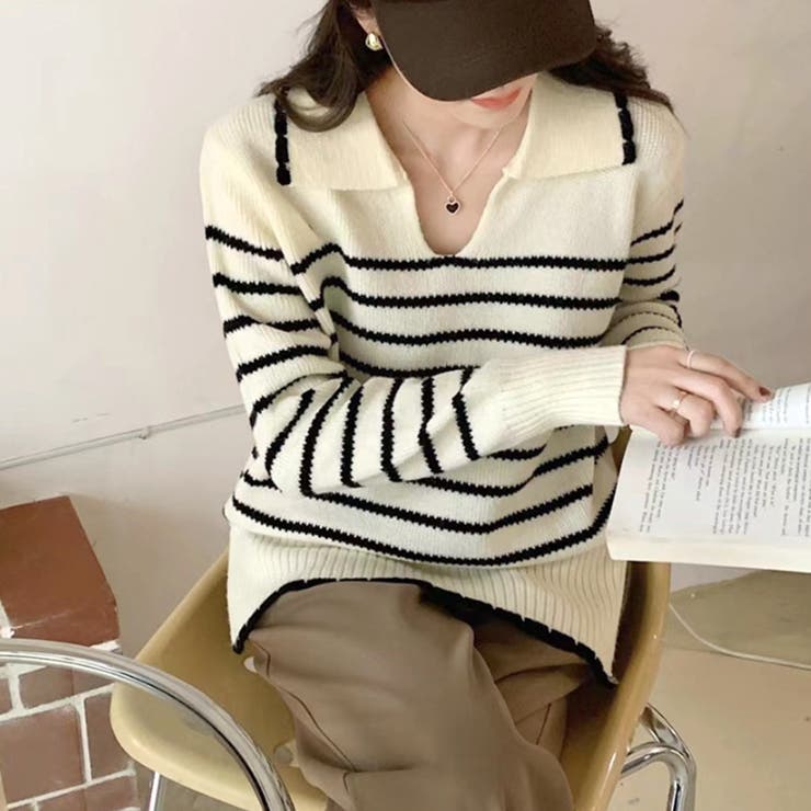 ニットチュニック 秋 冬 | Dewlily | 詳細画像13 