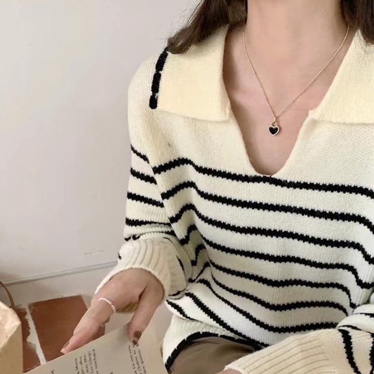 ニットチュニック 秋 冬 | Dewlily | 詳細画像14 