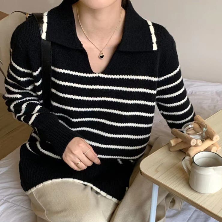 ニットチュニック 秋 冬 | Dewlily | 詳細画像3 