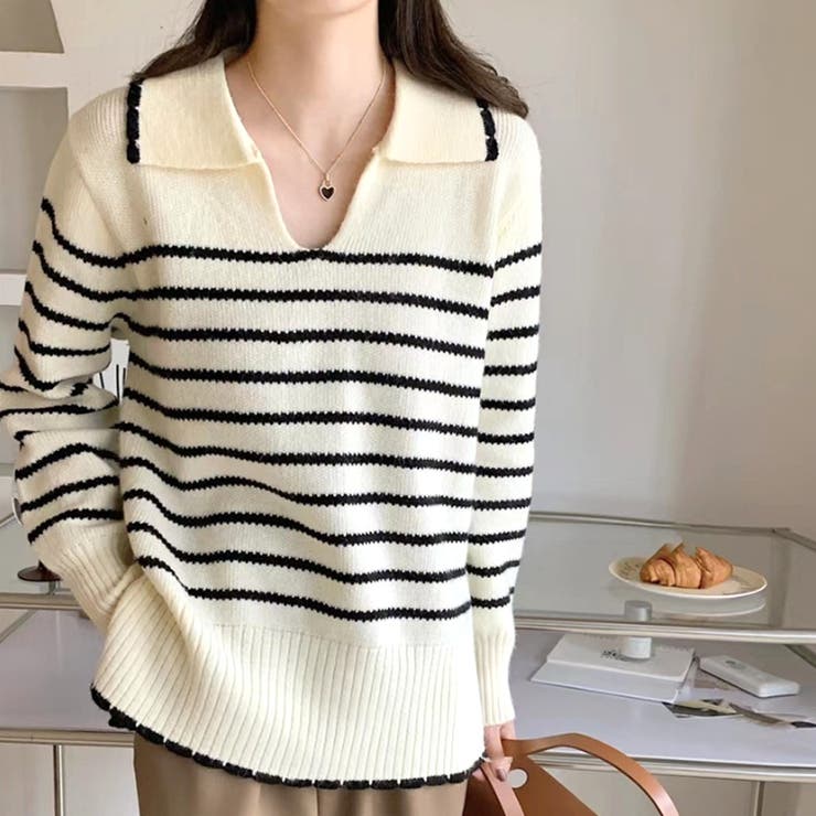 ニットチュニック 秋 冬 | Dewlily | 詳細画像8 