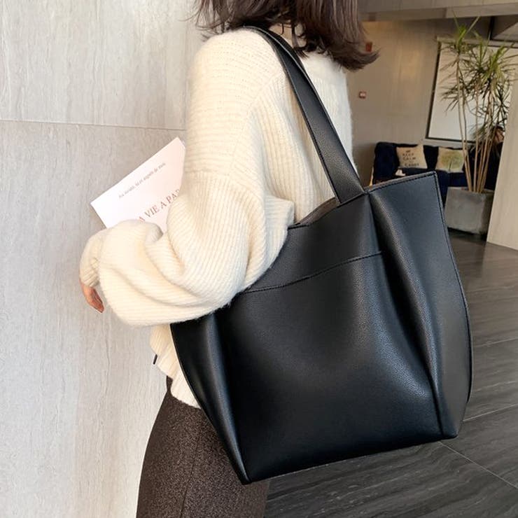 ◆大容量 シープスキン トート バッグ 大き目 韓国トレンド 楽天市場】unfold Two-tone strap bag TOTE BAG アンフォールド
