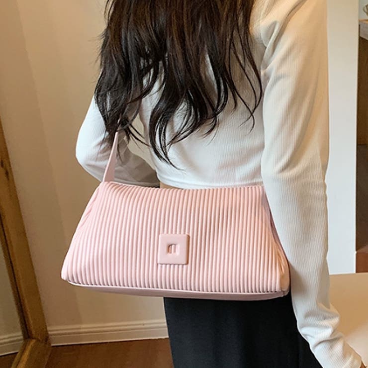 プリーツスクエアバッグ 春夏秋冬 韓国ファッション | Dewlily | 詳細画像10 