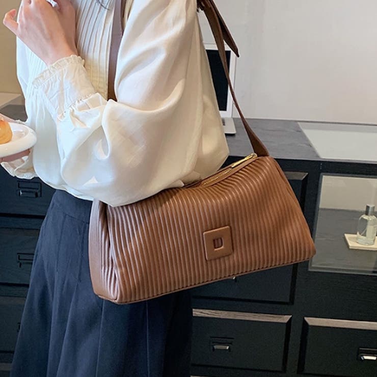 プリーツスクエアバッグ 春夏秋冬 韓国ファッション | Dewlily | 詳細画像12 