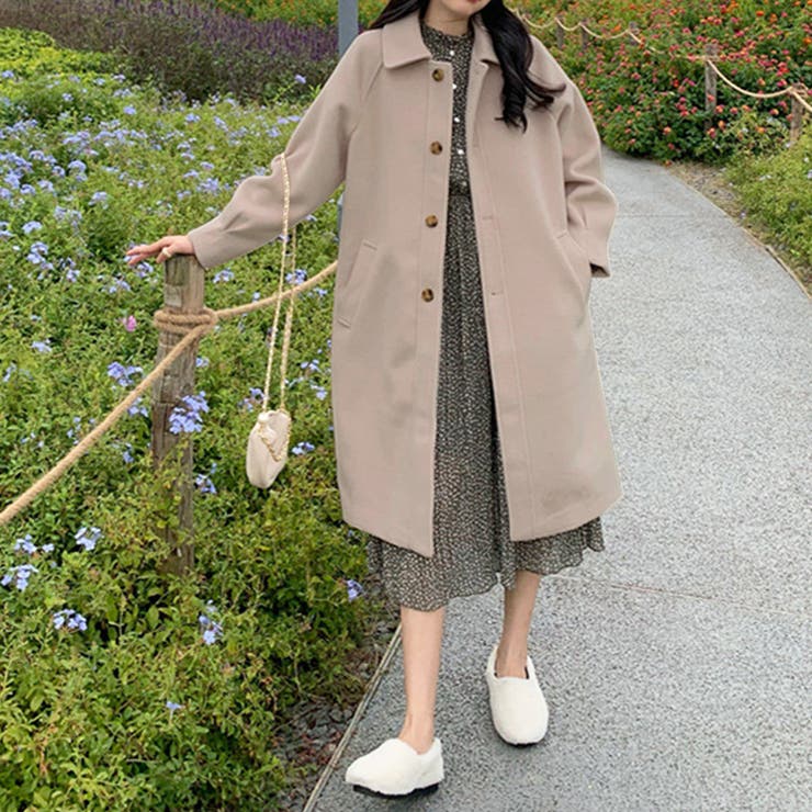 シンプルチェスターコート レディース 10代[品番：AMSW1777789